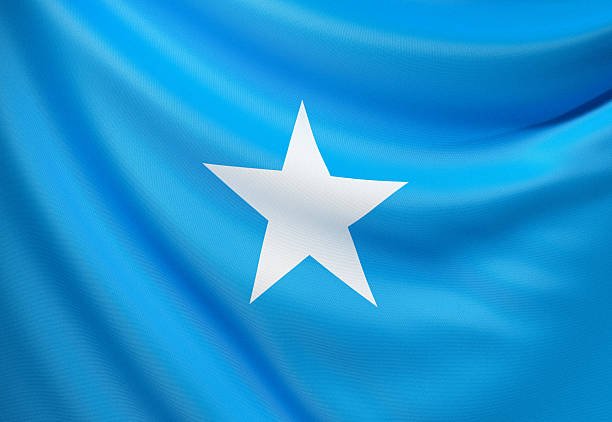 Flag of Somalia. 3d render.